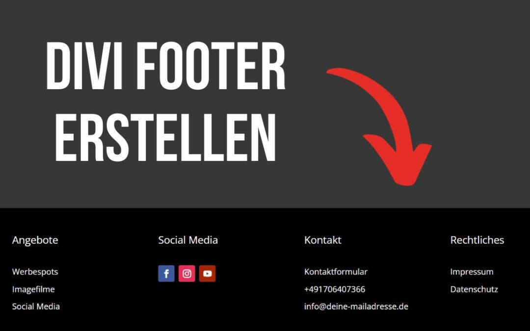 Divi Footer erstellen – Tutorial mit Beispielen