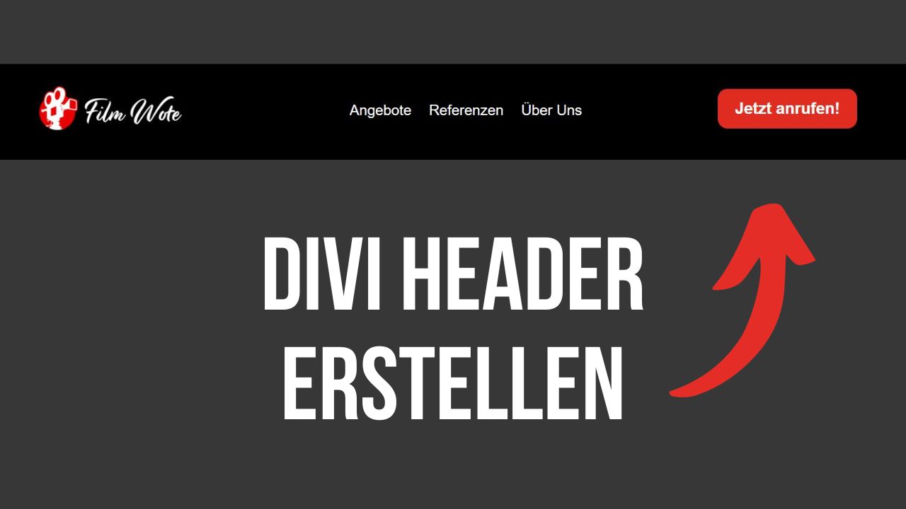 Divi Header erstellen