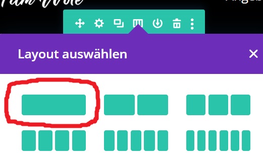 Divi Header Spalten reduzieren für mobile Ansicht