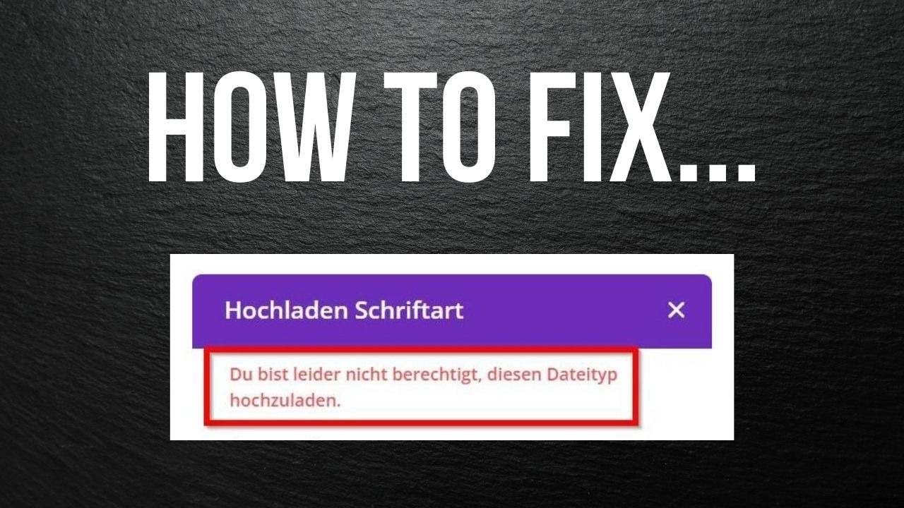 Divi Schriftart kann nicht hochgeladen werden