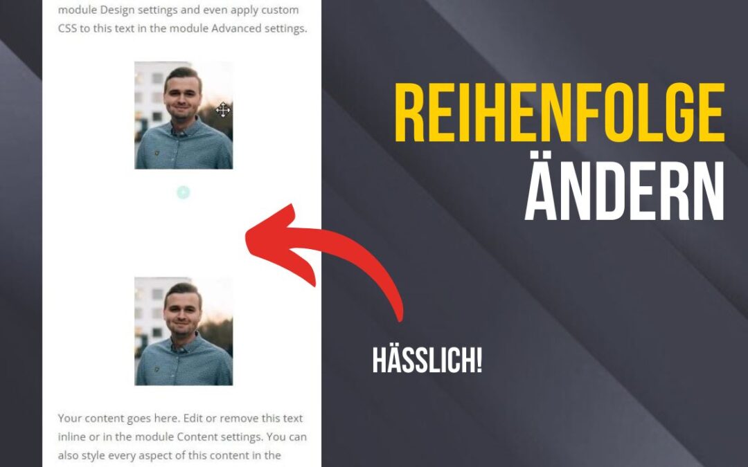 Divi Reihenfolge mobil ändern – 1min Tutorial inkl. Video