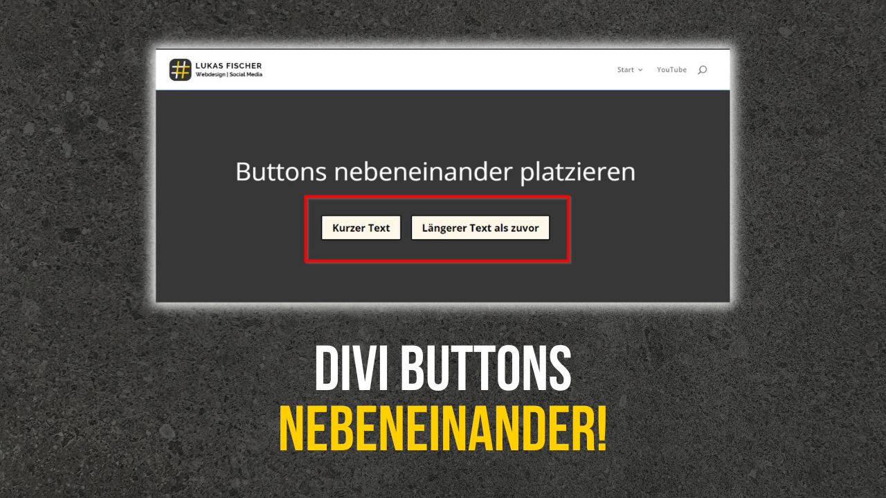 Divi Buttons nebeneinander platzieren - deutsche Anleitung