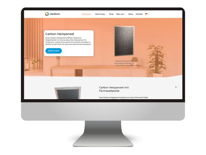 Lukas Fischer Webdesign Referenz rebotherm GmbH