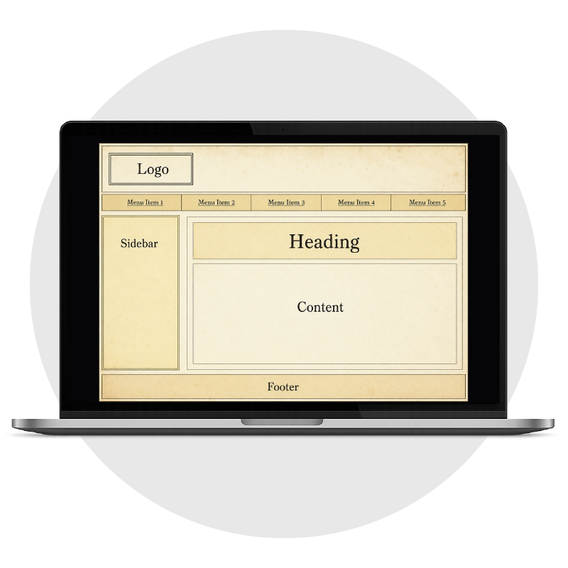 Laptop auf Grau - Moderne Webseite - Lukas Fischer
