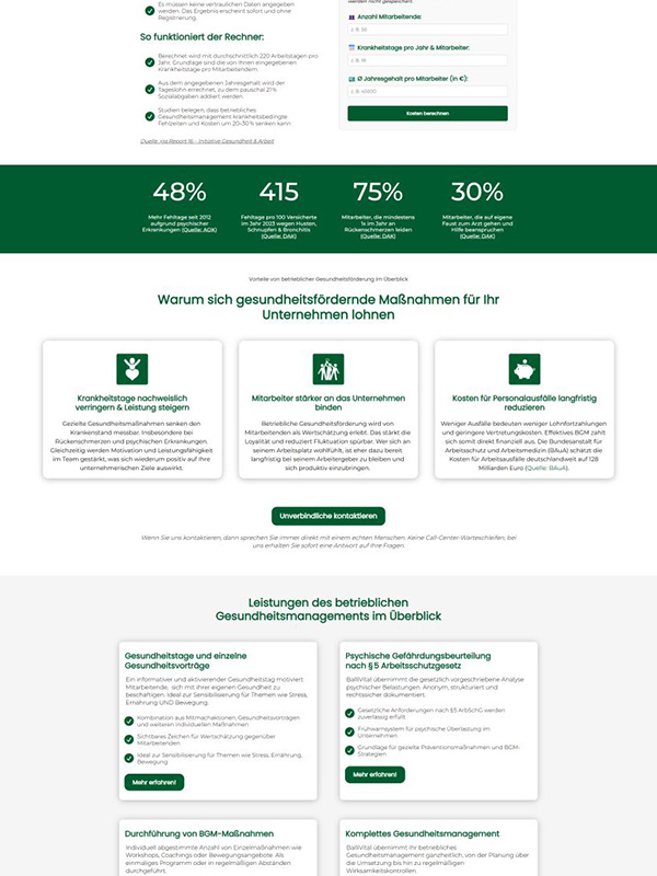 Referenz Screenshot Webseite - BalliVital