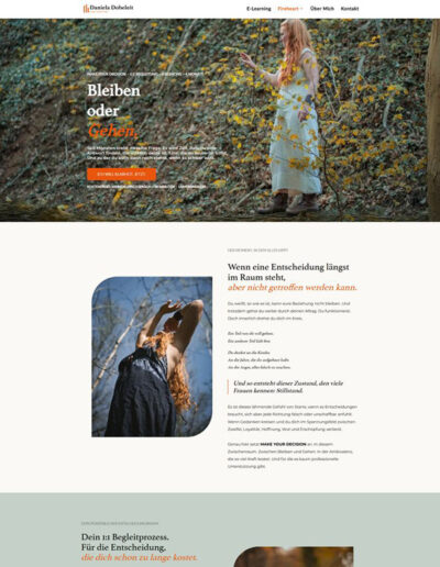 Referenz Screenshot Webseite - Daniela Dobeleit