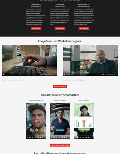 Referenz Screenshot Webseite - Film Wote