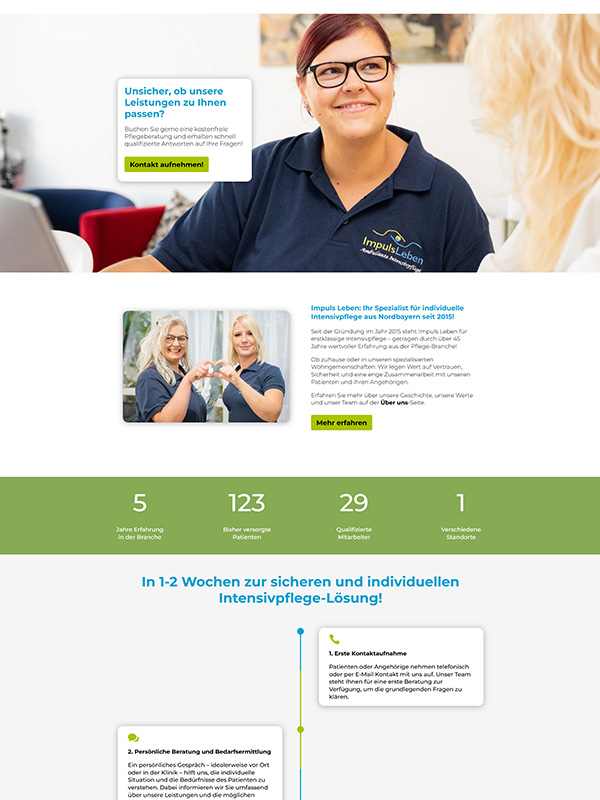 Referenz Screenshot Webseite - Impuls Leben
