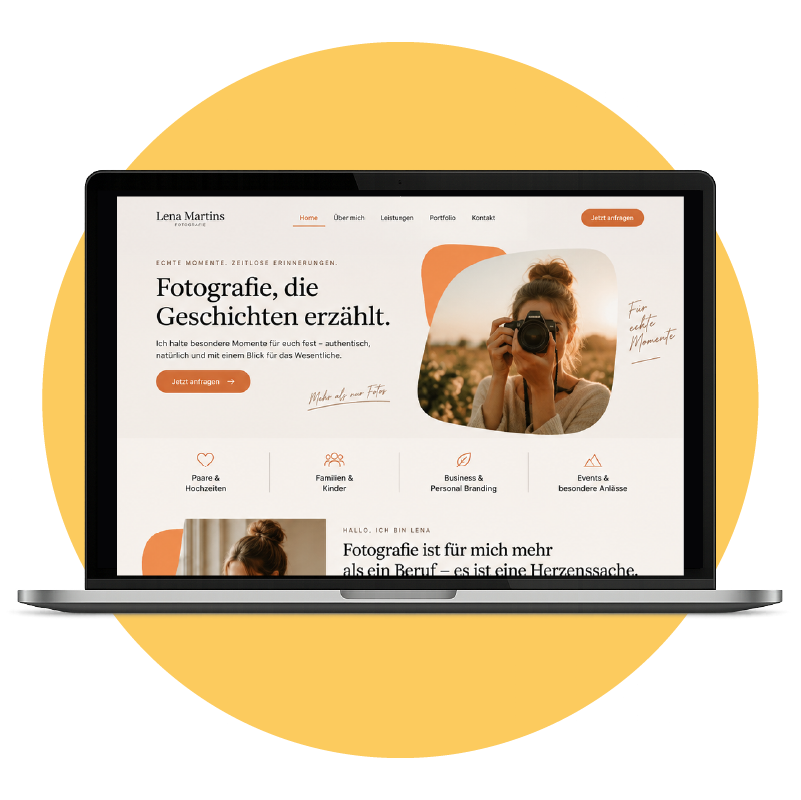 Neue Webseite für Selbstständige von Lukas Fischer Webdesign & SEO